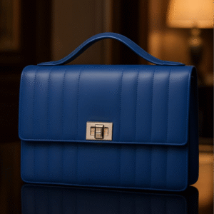 Dark Blue Leather Wallet