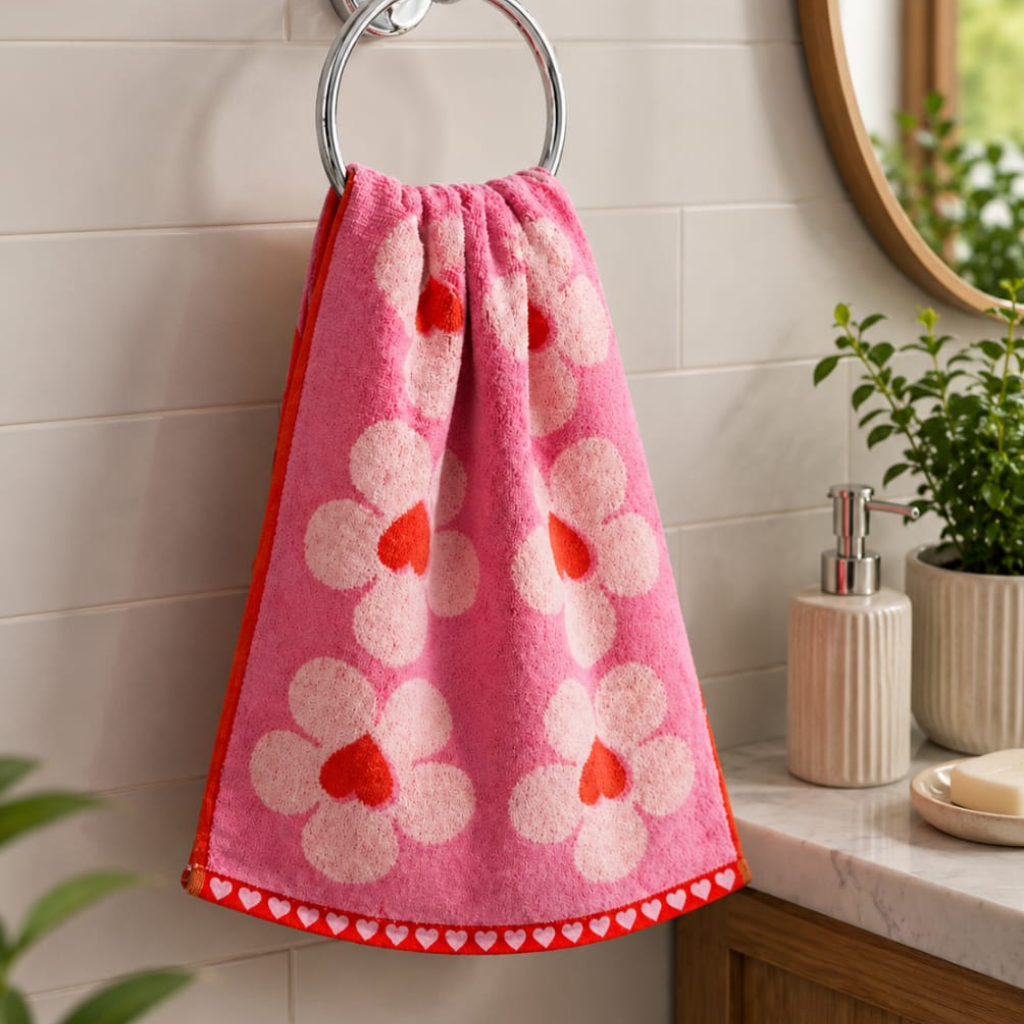 FLORAL & HEART KITCHEN TOWEL